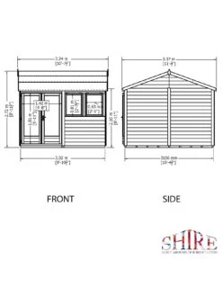 Shire Garden Studio / Office 10 X 10 -FurniHaven Shop V3JUW SQ6 0000000088 NO COLOR SLd4