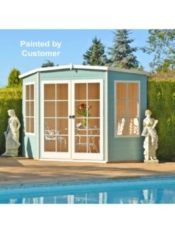 Shire 8 X 8 ft Hampton Summerhouse -FurniHaven Shop V3JV2 SQ3 0000000088 NO COLOR SLd1