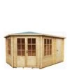 Shire Rowney Log Cabin 28mm Logs - 10' X 14' Log Cabin -FurniHaven Shop V3JVV SQ1 0000000088 NO COLOR SLf