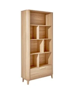 Very Home Carina Bookcase - Oak -FurniHaven Shop V3R6F SQ3 0000000006 OAK SLa
