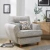 Very Home Lusso Fabric Armchair -FurniHaven Shop V5WSZ SQ1 0000000035 SILVER RSr
