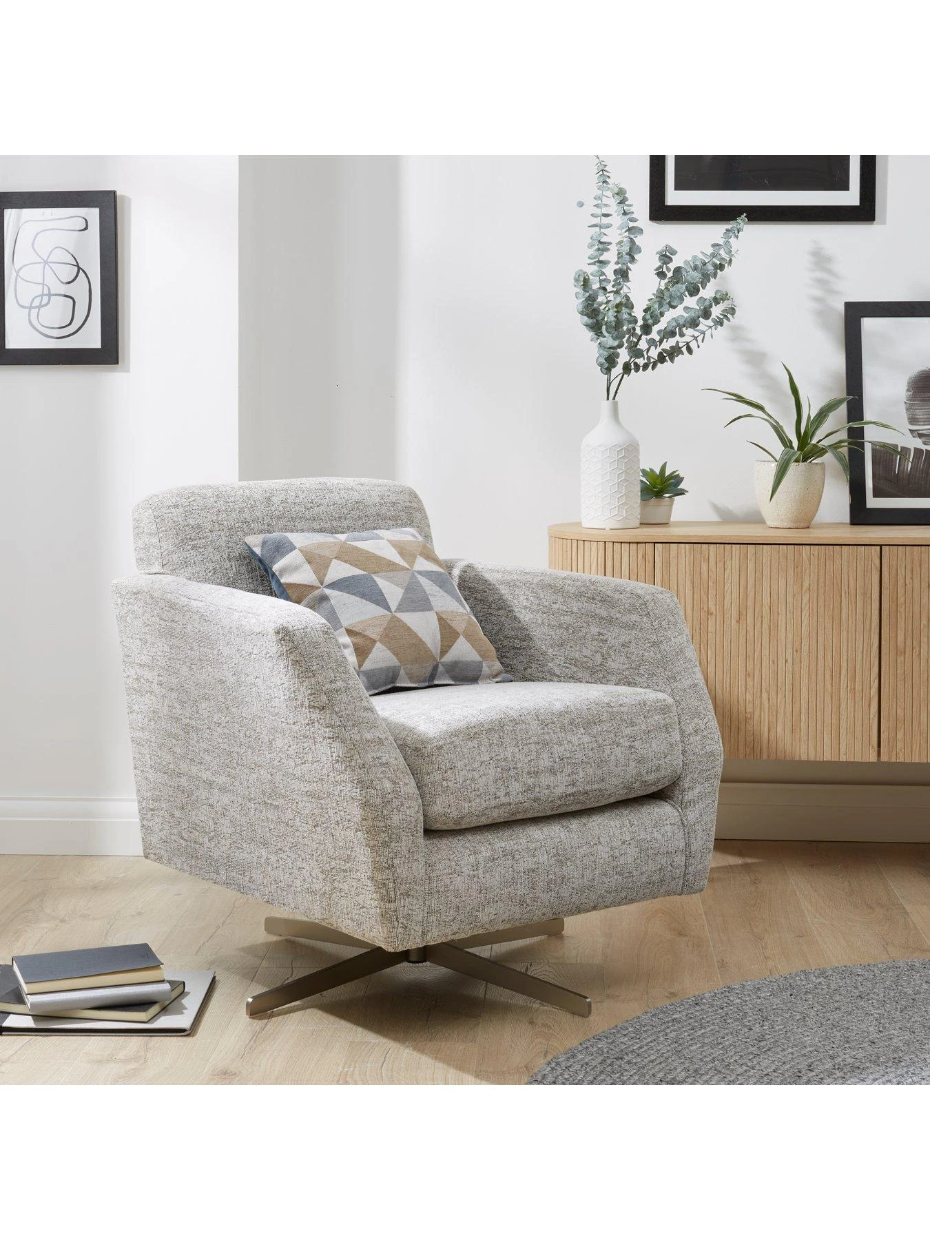 Very Home Lusso Fabric Twister Chair 3 Very Home Lusso Fabric Twister Chair