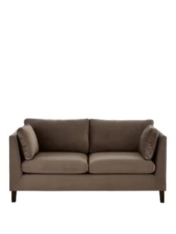 Very Home Stockholm Fabric 2 Seater Sofa -FurniHaven Shop V5X6P SQ2 0000000179 TAUPE SLf