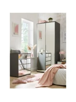 Very Home Mila Mirror 2 Door Wardrobe - FSC® Certified