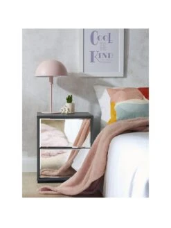 Very Home Mila Mirror 2 Drawer Bedside - FSC® Certified
