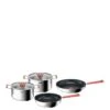 Tefal Optispace 6 Piece Set Austral -FurniHaven Shop V63JX SQ1 0000000166 STAINLESS STEEL SLf