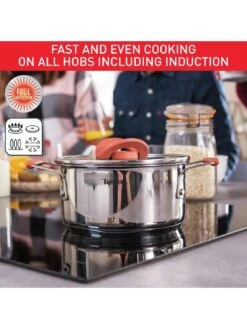 Tefal Optispace 6 Piece Set Austral -FurniHaven Shop V63JX SQ5 0000000166 STAINLESS STEEL SLd3