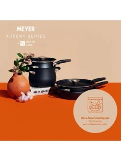 MEYER Accent Hard Anodised Ultra-Durable 6-Piece Essential Pots And Pans Set -FurniHaven Shop V6ZZB SQ4 0000000004 BLACK SLd2