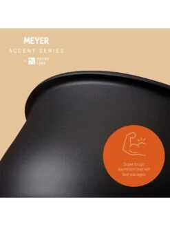 MEYER Accent Hard Anodised Ultra-Durable 6-Piece Essential Pots And Pans Set -FurniHaven Shop V6ZZB SQ7 0000000004 BLACK SLd5