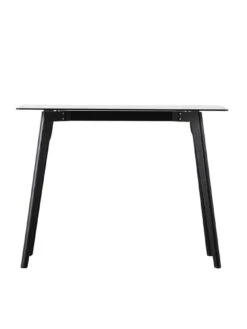 Gallery Simard Glass Top Desk - Black -FurniHaven Shop V76P3 SQ3 0000000004 BLACK SLd