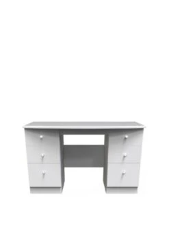 SWIFT Verve Ready Assembled 6 Drawer Desk - White - FSC® Certified