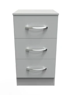 SWIFT Elton 3 Piece Ready Assembled Package - 5 Drawer Chest And 2 Bedside Chests - FSC® Certified -FurniHaven Shop V7QQB SQ5 0000000005 GREY SLd1