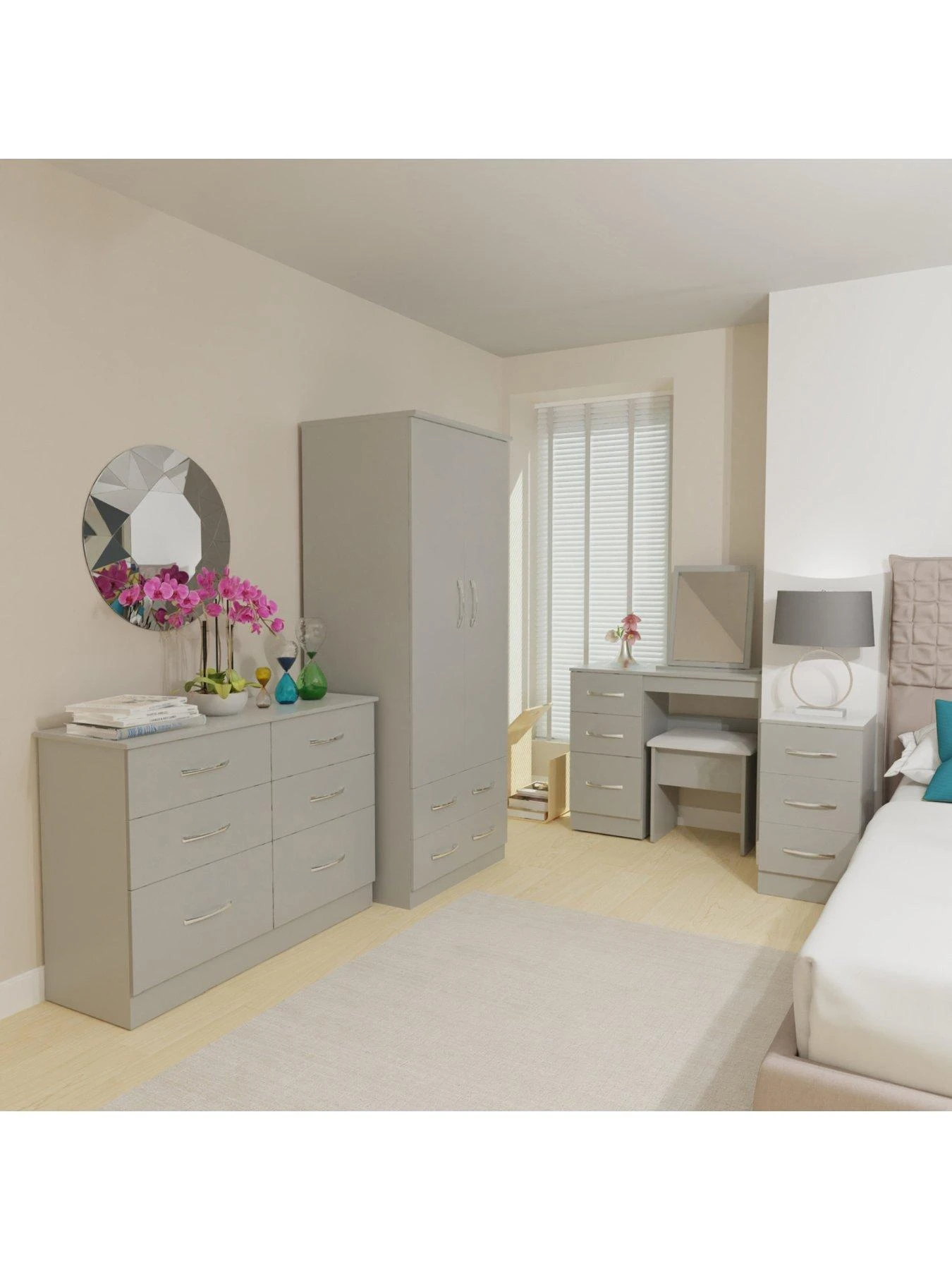 SWIFT Elton Ready Assembled 3 Drawer Bedside Chest - FSC® Certified 4 SWIFT Elton Ready Assembled 3 Drawer Bedside Chest - FSC® Certified - Image 2