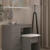 SWIFT Elton Ready Assembled Dressing Table - FSC® Certified -FurniHaven Shop V7QSA SQ1 0000000005 GREY SLf