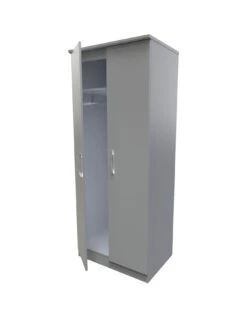 SWIFT Elton Ready Assembled 2 Door Wardrobe - FSC® Certified -FurniHaven Shop V7QSD SQ3 0000000005 GREY SLa