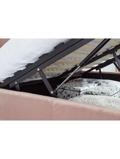 GFW Pettine End Lift Ottoman Bed - Blush Pink -FurniHaven Shop V7UZZ SQ4 0000000742 BLUSH PINK SLd1