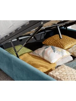 GFW Pettine End Lift Ottoman Bed - Teal -FurniHaven Shop V7V2S SQ3 0000000082 TEAL SLd