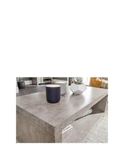 GFW Bloc Coffee Table With Shelf -FurniHaven Shop V7Y7A SQ3 0000001974 CONCRETE SLa
