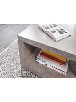 GFW Bloc Coffee Table With Shelf -FurniHaven Shop V7Y7A SQ5 0000001974 CONCRETE SLd1