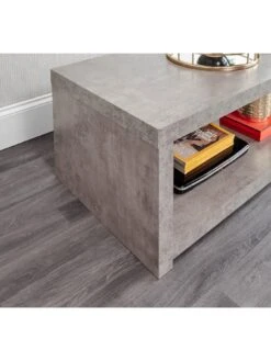 GFW Bloc Coffee Table With Shelf -FurniHaven Shop V7Y7A SQ6 0000001974 CONCRETE SLd2