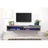 GFW Galicia 150 Cm Floating Wall TV Unit With LED Lights - Fits Up To 65 Inch TV - Grey 2 GFW Galicia 150 Cm Floating Wall TV Unit With LED Lights - Fits Up To 65 Inch TV - Grey -FurniHaven Shop V7Y7H SQ1 0000000005 GREY RSr