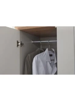 GFW Kendal 3 Door, 3 Drawer Wardrobe -FurniHaven Shop V84DG SQ5 0000000005 GREY SLd1