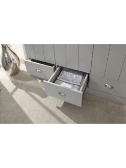 GFW Kendal 3 Door, 3 Drawer Wardrobe -FurniHaven Shop V84DG SQ6 0000000005 GREY SLd2