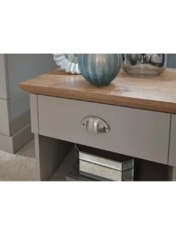 GFW Kendal 1 Drawer Bedside Chest -FurniHaven Shop V84GZ SQ4 0000000005 GREY SLd