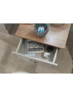 GFW Kendal 1 Drawer Bedside Chest -FurniHaven Shop V84GZ SQ5 0000000005 GREY SLd1