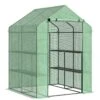 OutSunny 2-Tier Walk In Garden Greenhouse With Polytunnel Steeple -FurniHaven Shop V8BJR SQ1 0000000099 N A SLf