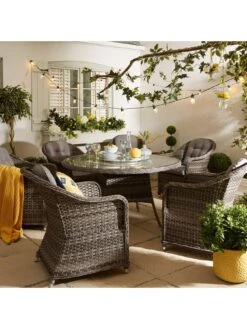 Florida 6-Seater Dining Set With Lazy Susan