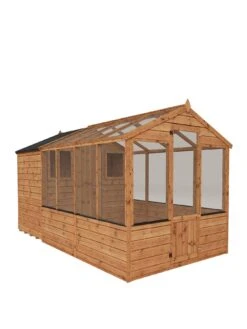 MERCIA 12 X 6 Traditional Apex Greenhouse Combi Shed - FSC® Certified