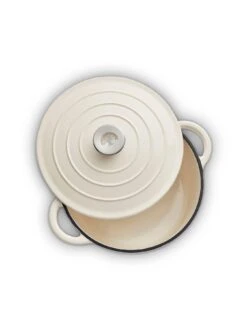 Tower Barbary & Oak 24 Cm Cast Iron Round Casserole – Camembert Cream -FurniHaven Shop V9CKS SQ2 0000000067 CREAM SLd