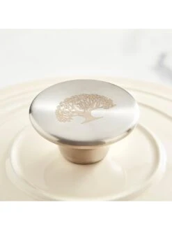 Tower Barbary & Oak 24 Cm Cast Iron Round Casserole – Camembert Cream -FurniHaven Shop V9CKS SQ4 0000000067 CREAM SLd2