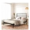 Dorel Home Giulia Modern Metal Double Bed Frame - Black -FurniHaven Shop V9CRJ SQ1 0000000004 BLACK SLa