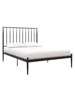 Dorel Home Giulia Modern Metal Double Bed Frame - Black -FurniHaven Shop V9CRJ SQ4 0000000004 BLACK SLd1