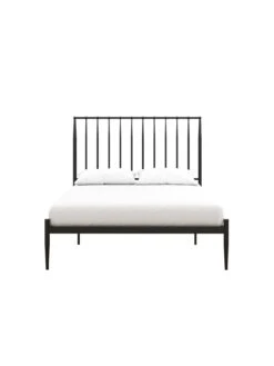 Dorel Home Giulia Modern Metal Double Bed Frame - Black -FurniHaven Shop V9CRJ SQ5 0000000004 BLACK SLd2