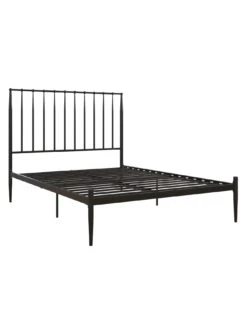 Dorel Home Giulia Modern Metal Double Bed Frame - Black -FurniHaven Shop V9CRJ SQ6 0000000004 BLACK SLd3