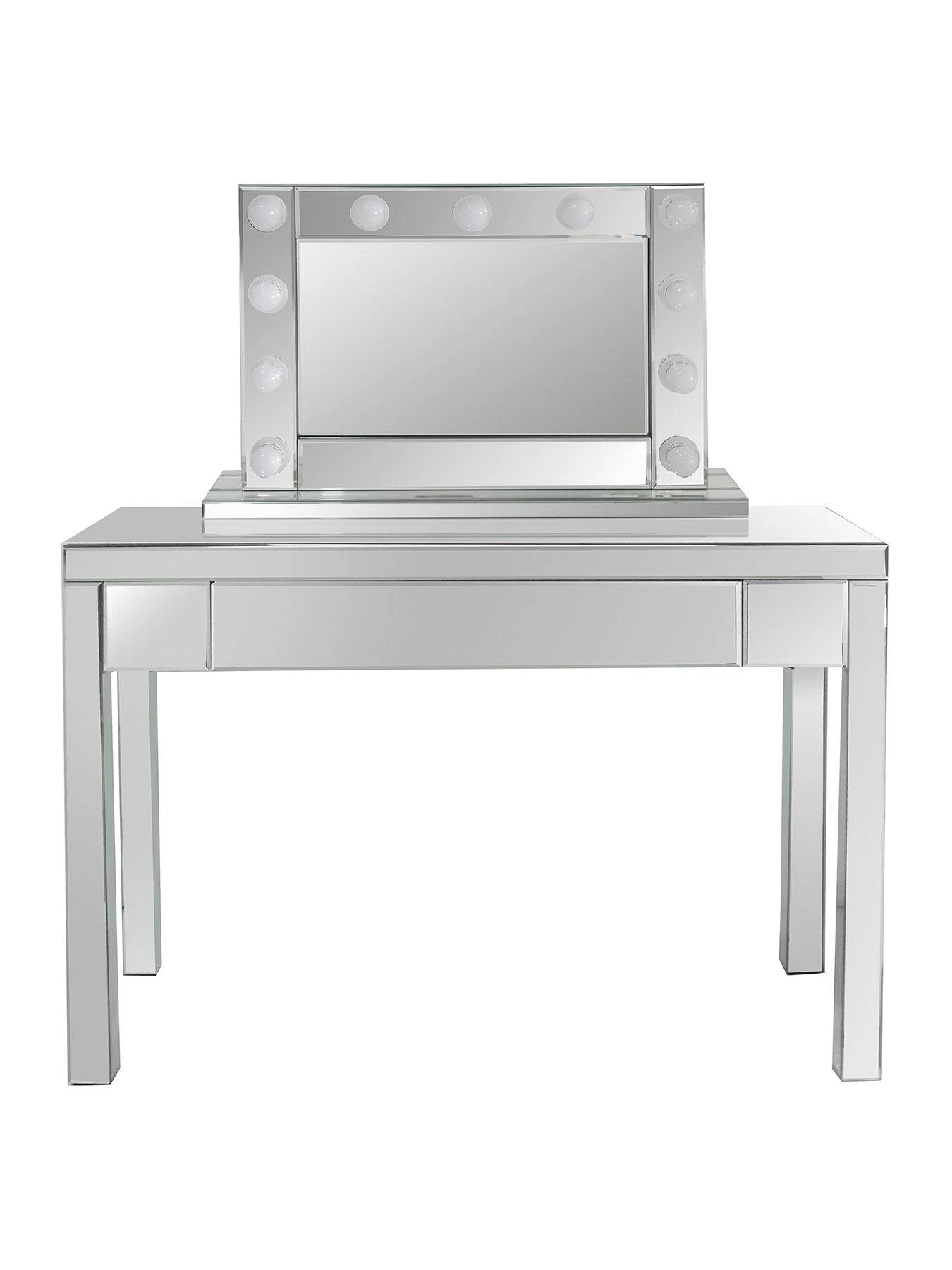 Rialto Mirrored Dressing Table With Lit Hollywood Mirror 4 Rialto Mirrored Dressing Table With Lit Hollywood Mirror - Image 2