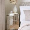 Rialto Mirrored 3 Drawer Bedside Chest 1 Rialto Mirrored 3 Drawer Bedside Chest -FurniHaven Shop V9VB8 SQ1 0000002051 MIRROR RSr
