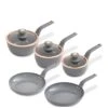 Tower Cavaletto 5-Piece Pan Set – Grey -FurniHaven Shop V9ZK8 SQ1 0000000005 GREY SLf