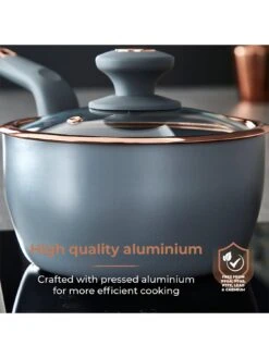Tower Cavaletto 5-Piece Pan Set – Grey -FurniHaven Shop V9ZK8 SQ5 0000000005 GREY SLd3