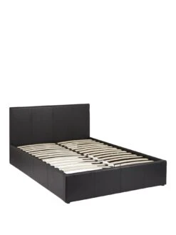Very Home Marston Faux Leather Lift Up Ottoman Bed Frame With Mattress Options (Buy And SAVE!) - Black - FSC® Certified -FurniHaven Shop VA0FQ SQ3 0000000004 BLACK SLa