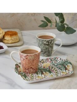 Morris & Co Spode Mug And Tray Set -FurniHaven Shop VAC0D SQ5 0000000029 MULTI SLd3