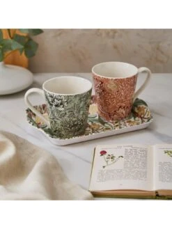 Morris & Co Spode Mug And Tray Set -FurniHaven Shop VAC0D SQ6 0000000029 MULTI SLd4