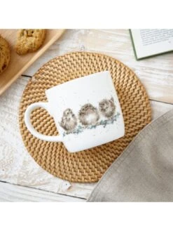 ROYAL WORCESTER Wrendale Feather Your Nest Mug -FurniHaven Shop VAC0E SQ5 0000000013 WHITE SLd3