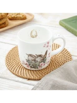ROYAL WORCESTER Wrendale Feather Your Nest Mug -FurniHaven Shop VAC0E SQ6 0000000013 WHITE SLd4