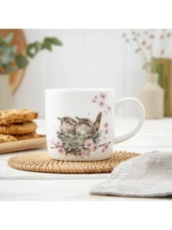 ROYAL WORCESTER Wrendale Feather Your Nest Mug -FurniHaven Shop VAC0E SQ7 0000000013 WHITE SLd5