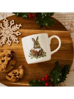 ROYAL WORCESTER Wrendale Merry Little Christmas Mug -FurniHaven Shop VAC0T SQ5 0000000013 WHITE SLd3