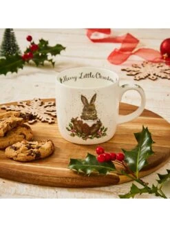 ROYAL WORCESTER Wrendale Merry Little Christmas Mug -FurniHaven Shop VAC0T SQ6 0000000013 WHITE SLd4